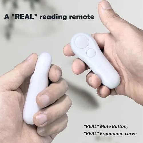 SK SYUKUYU RF Remote Control Page Turner for Kindle, iPad, Android Tablets, iPhone - White | Hands-Free Reading & Photo Capture thumbnail 3