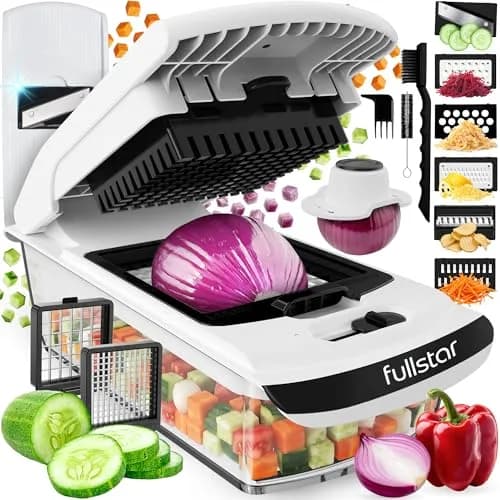 Fullstar Pro Original Vegetable Chopper & Mandoline Slicer Kitchen Gadget 1.16 kg (2.56 lb) | TikTok Viral Kitchen Tool for Fast Prep thumbnail 1