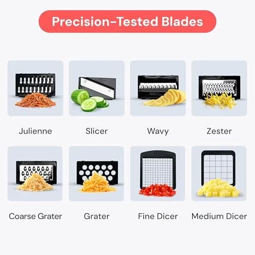 Fullstar Pro Original Vegetable Chopper & Mandoline Slicer Kitchen Gadget 1.16 kg (2.56 lb) | TikTok Viral Kitchen Tool for Fast Prep thumbnail 4