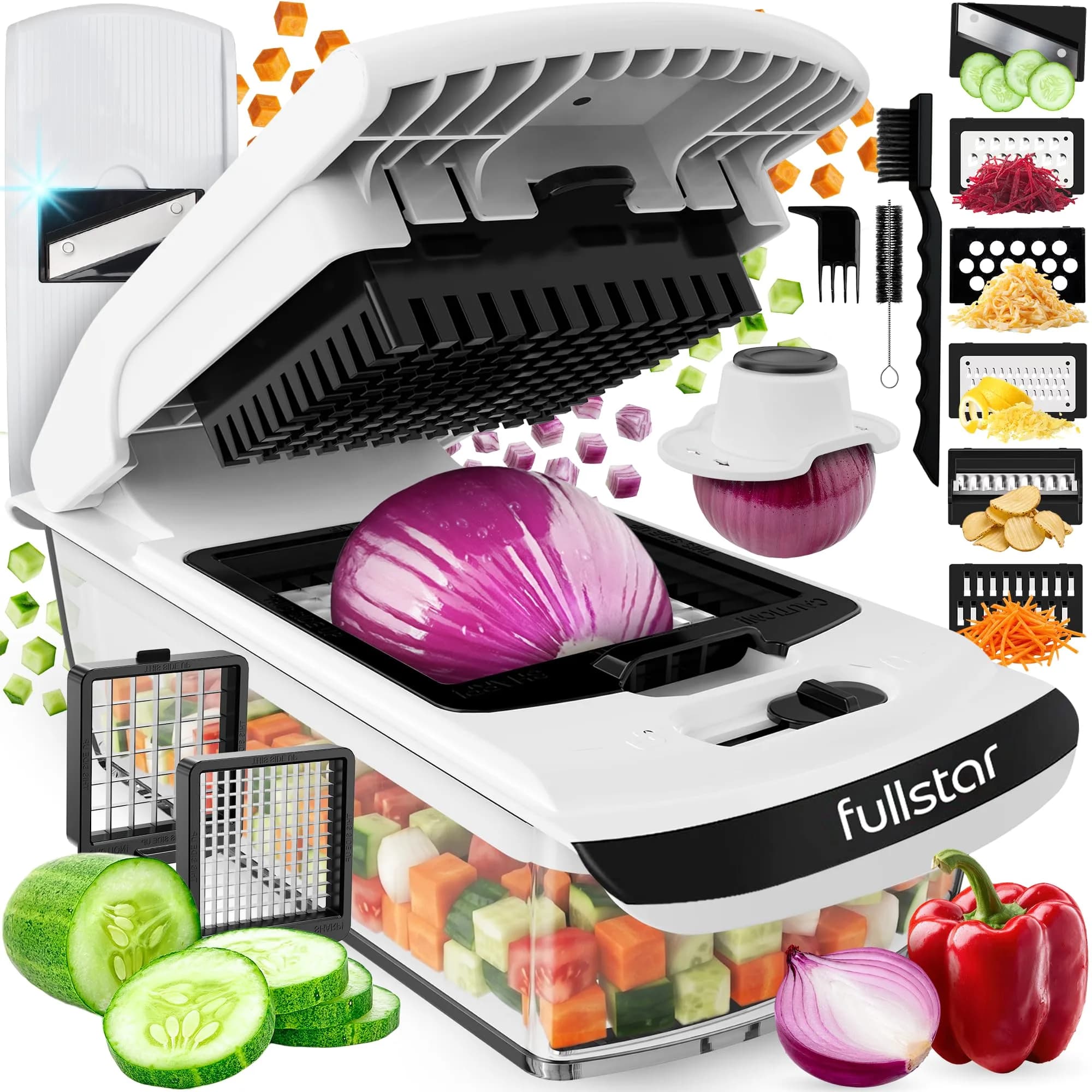 Fullstar Pro Original Vegetable Chopper & Mandoline Slicer Kitchen Gadget 1.16 kg (2.56 lb) | TikTok Viral Kitchen Tool for Fast Prep - main product image