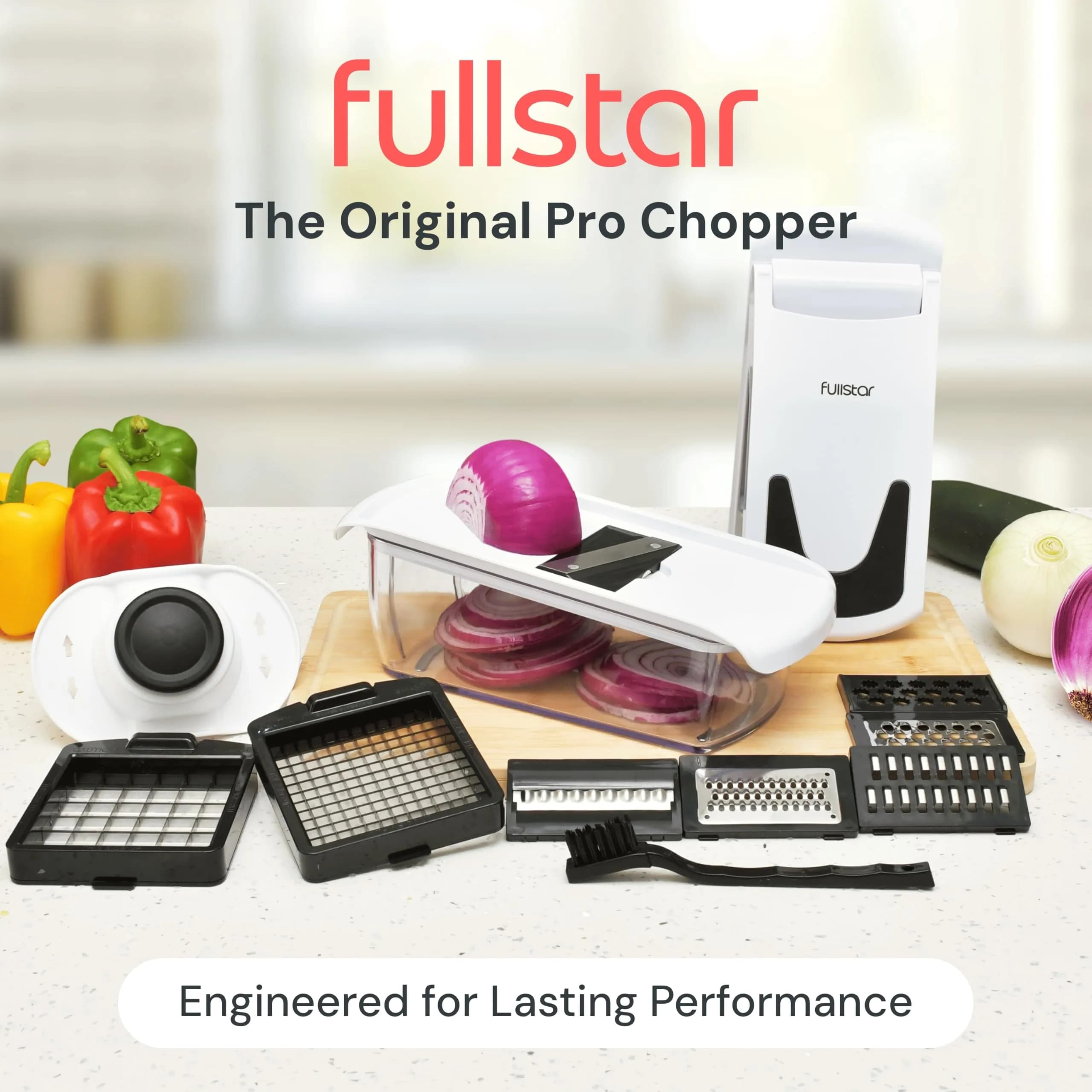 Fullstar Pro Original Vegetable Chopper & Mandoline Slicer Kitchen Gadget 1.16 kg (2.56 lb) | TikTok Viral Kitchen Tool for Fast Prep - view 2
