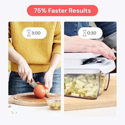 Fullstar Pro Original Vegetable Chopper & Mandoline Slicer Kitchen Gadget 1.16 kg (2.56 lb) | TikTok Viral Kitchen Tool for Fast Prep thumbnail 3