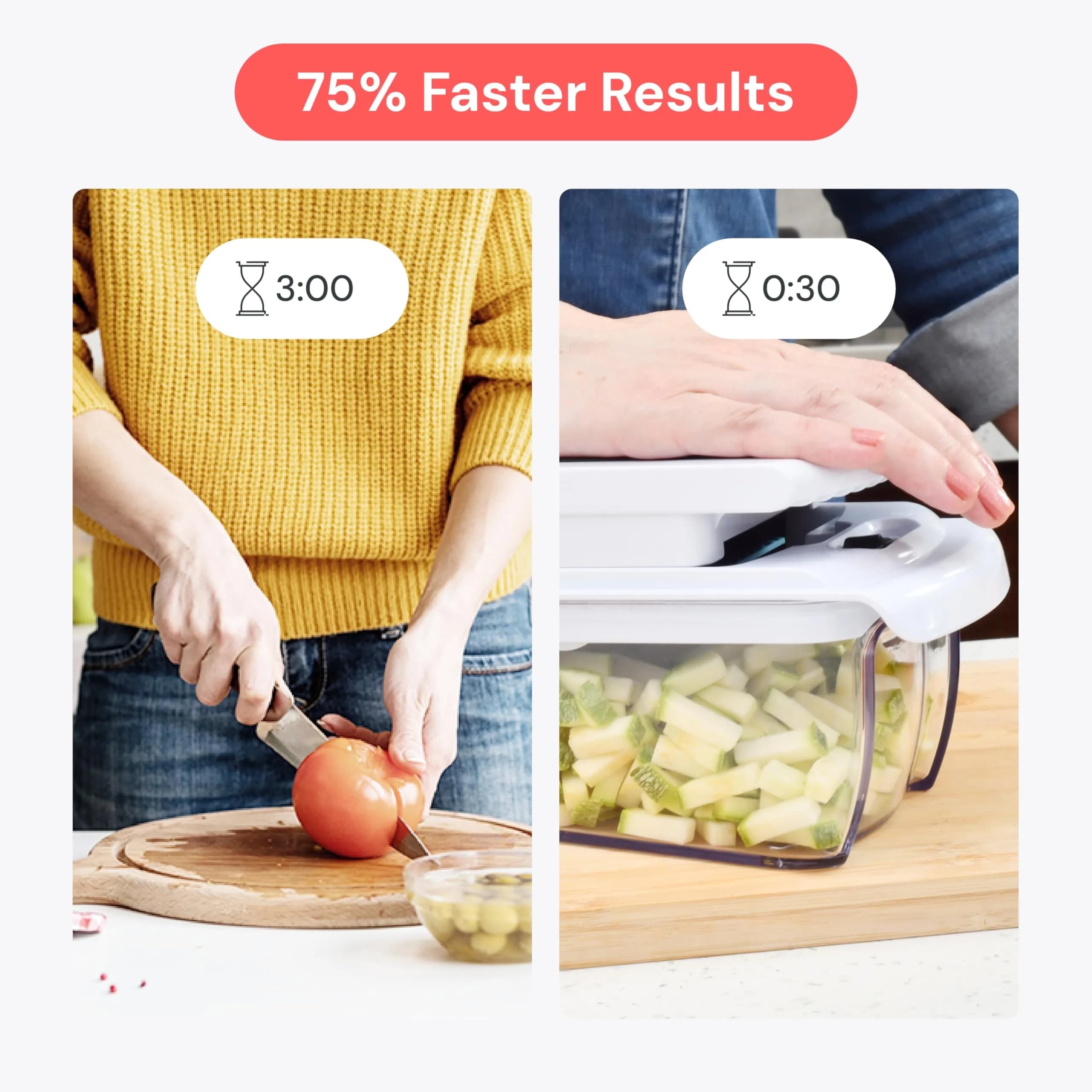 Fullstar Pro Original Vegetable Chopper & Mandoline Slicer Kitchen Gadget 1.16 kg (2.56 lb) | TikTok Viral Kitchen Tool for Fast Prep - view 3