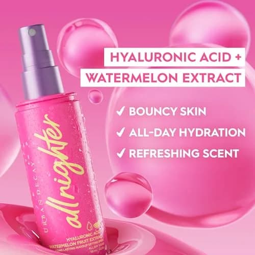 Urban Decay All Nighter Hyaluronic Acid Setting Spray 30ml (1 fl oz) | Luminous Dewy Finish thumbnail 4