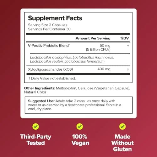 O Positiv URO Vaginal Probiotics with Prebiotics & Lactobacillus for Women - 60 Count (Pack of 1) | Supports Vaginal Health thumbnail 6