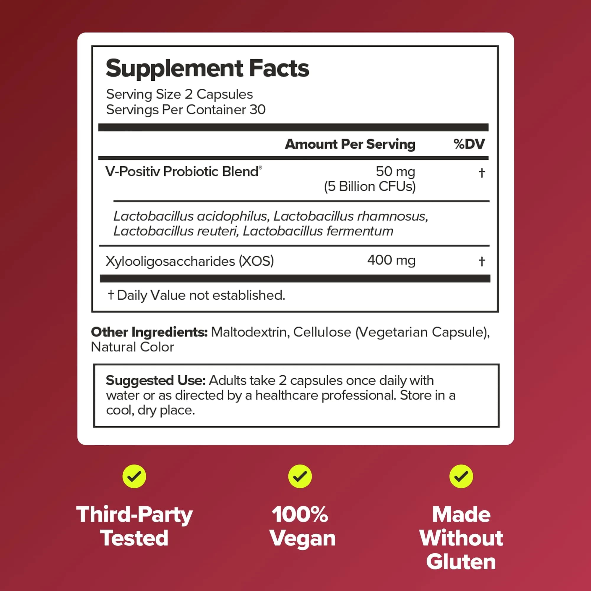 O Positiv URO Vaginal Probiotics with Prebiotics & Lactobacillus for Women - 60 Count (Pack of 1) | Supports Vaginal Health - view 6