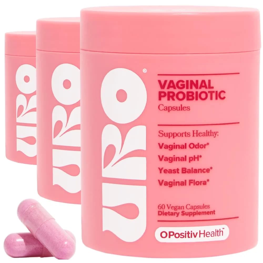 O Positiv URO Vaginal Probiotics for Odor, Flora & pH Balance – 180 Capsules (90-Day Supply) | Supports Vaginal Health