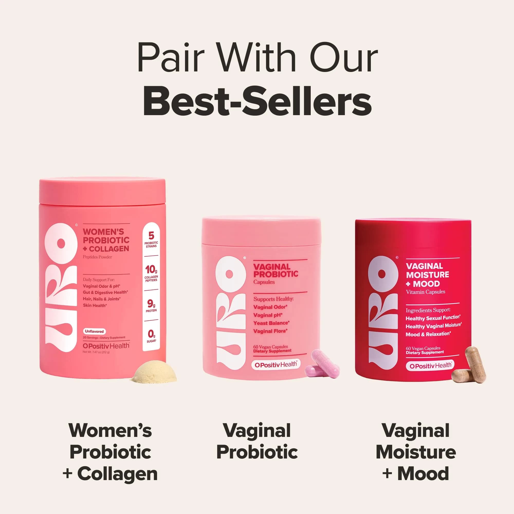 O Positiv URO Vaginal Probiotics for Odor, Flora & pH Balance – 180 Capsules (90-Day Supply) | Supports Vaginal Health - view 8