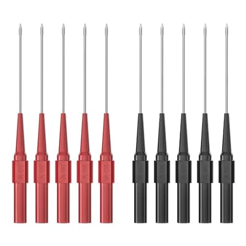 Goupchn 0.7mm Long Version Test Probes Pins, Red & Black | Stainless Steel, 11.2cm, 10PCS thumbnail 1