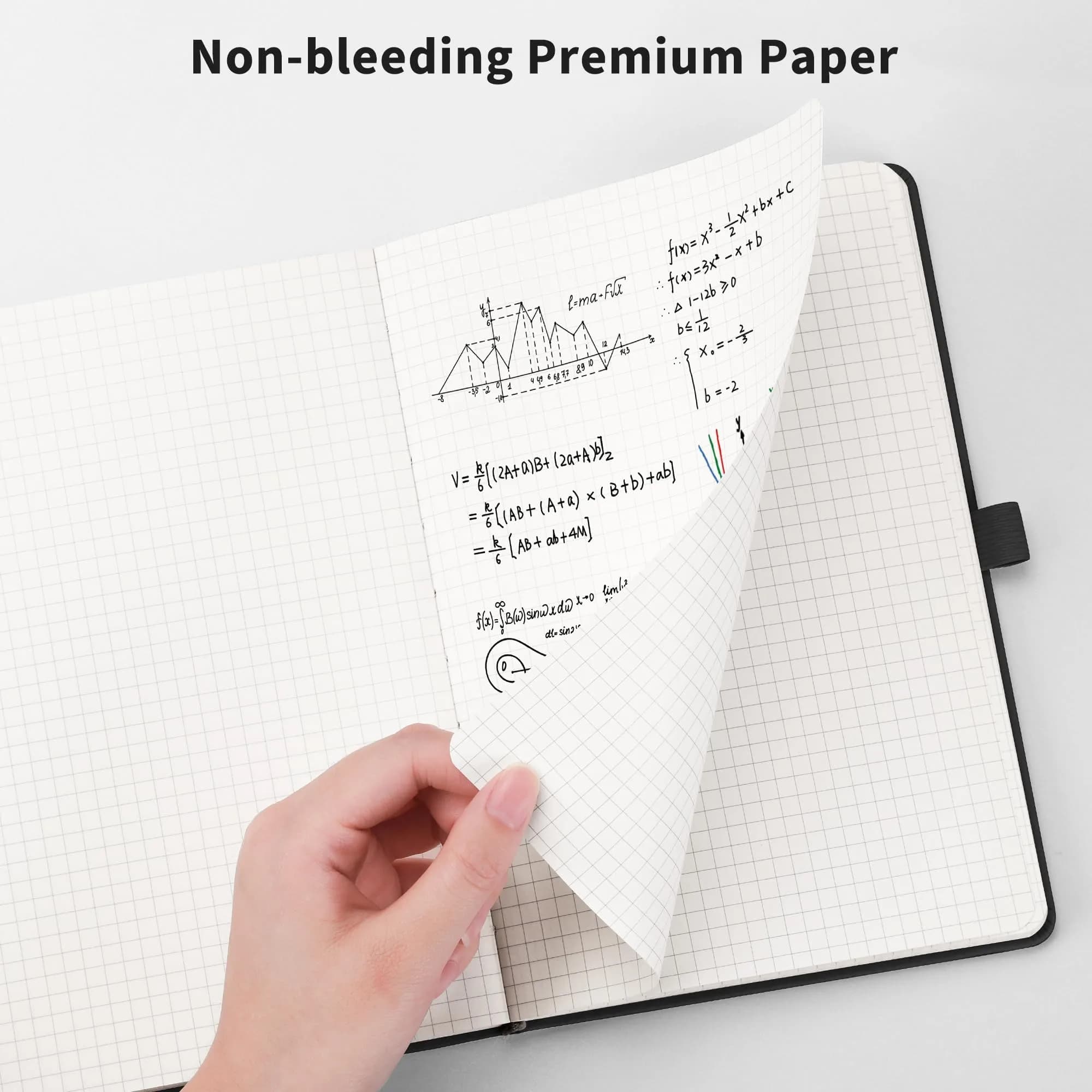 RETTACY Graph Grid Paper Notebook A5 (5.7'' x 8.3'') 192 Pages | Engineering Paper for Students - view 5