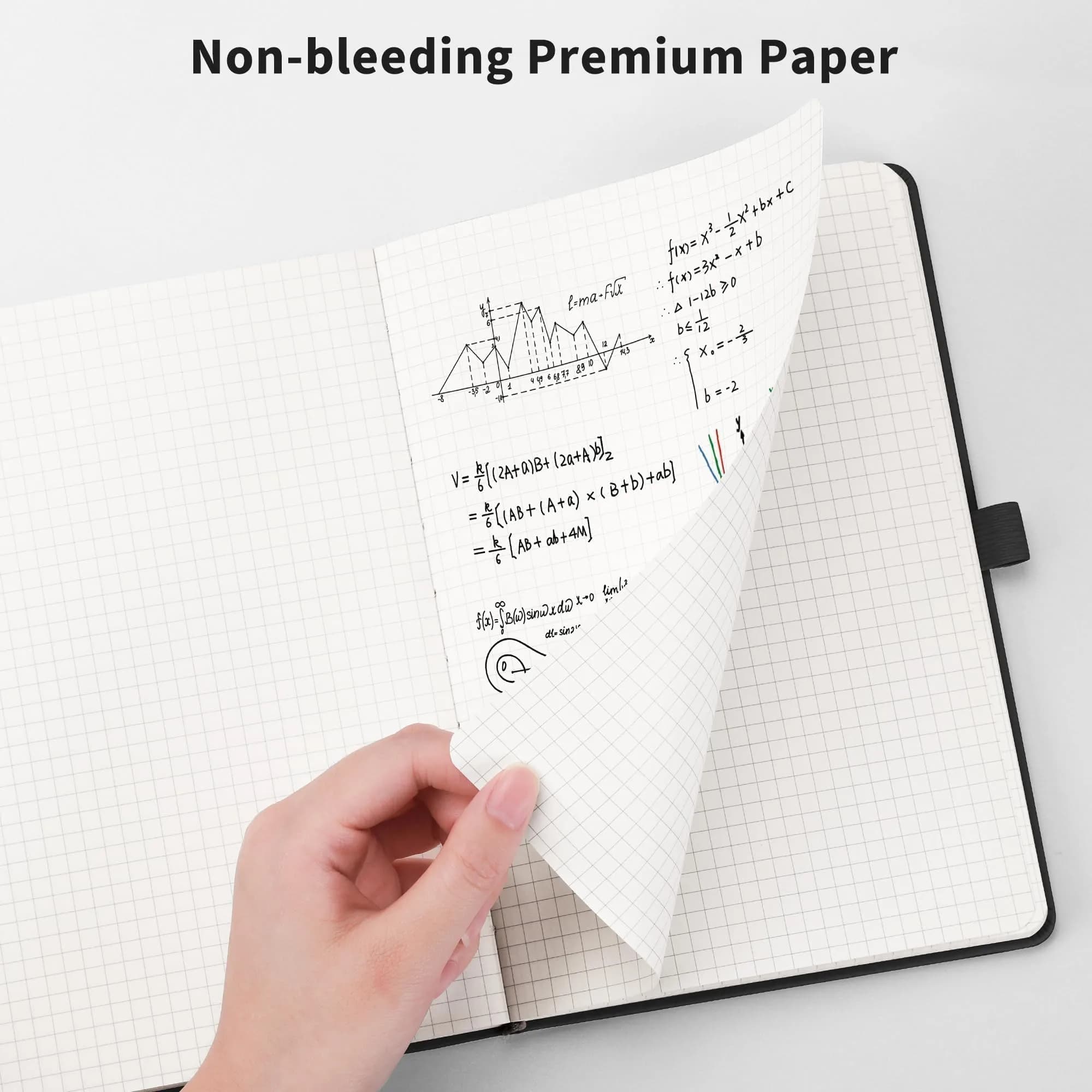 RETTACY Graph Grid Paper Notebook A5 (5.7'' x 8.3'') 192 Pages | USA Import for Students & Professionals - view 5