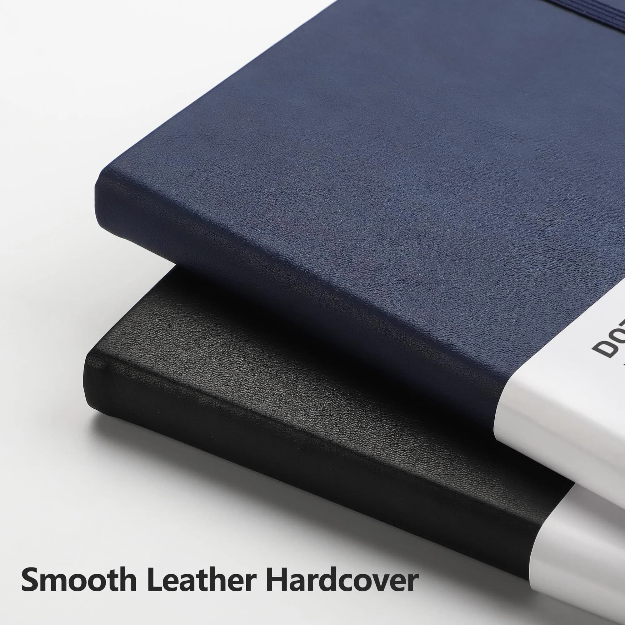 RETTACY Dotted Journal Notebook A5 Navy Blue 192 Pages | Smooth Acid-Free Paper for Bullet Journaling - view 4