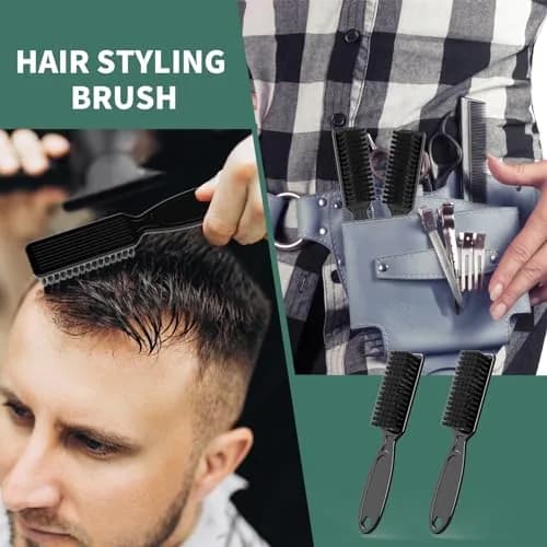 SQULIGT 10 Pcs Barber Clipper Cleaning Brush Set | Nylon Bristle & ABS Handle thumbnail 4