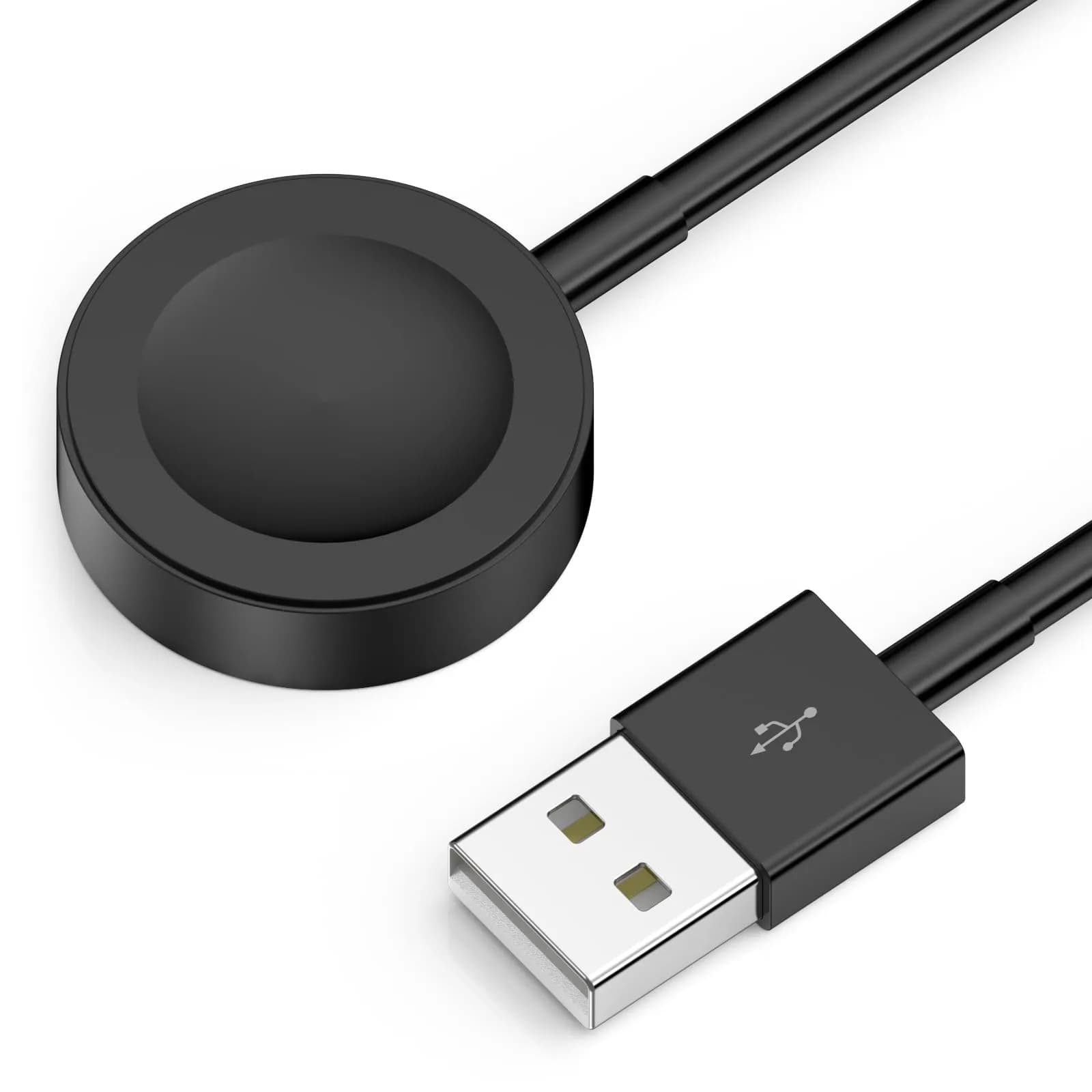 Amasuki USB C Magnetic Fast Charger for Apple Watch (Black, 1m) | Smart Charging Cable for Series 1-11 - main product image