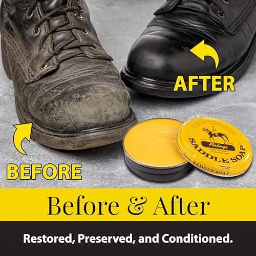 Fiebing's Yellow Saddle Soap 3.5 oz (12 Pack, 42 oz Total) | Leather Cleaner & Conditioner for Car Seats, Couches, Shoes, Purses thumbnail 5