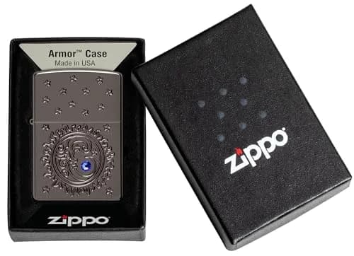 Zippo Ocean Crystal Black Ice Pocket Lighter | Windproof Metal Construction thumbnail 6