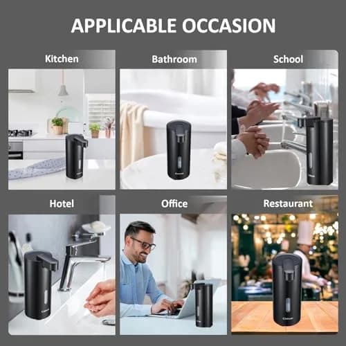 Crehora Automatic Soap Dispenser Touchless, 340ml | Hygienic, Waterproof & Adjustable Volume thumbnail 6