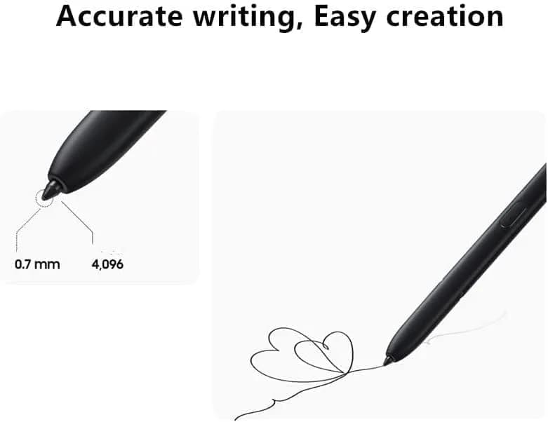 YJSK S Pen Replacement for Samsung Galaxy S22 Ultra 5G Stylus Pen with Bluetooth, 4096 Pressure Sensor, Air Command, 5 Tips (Red) - view 4