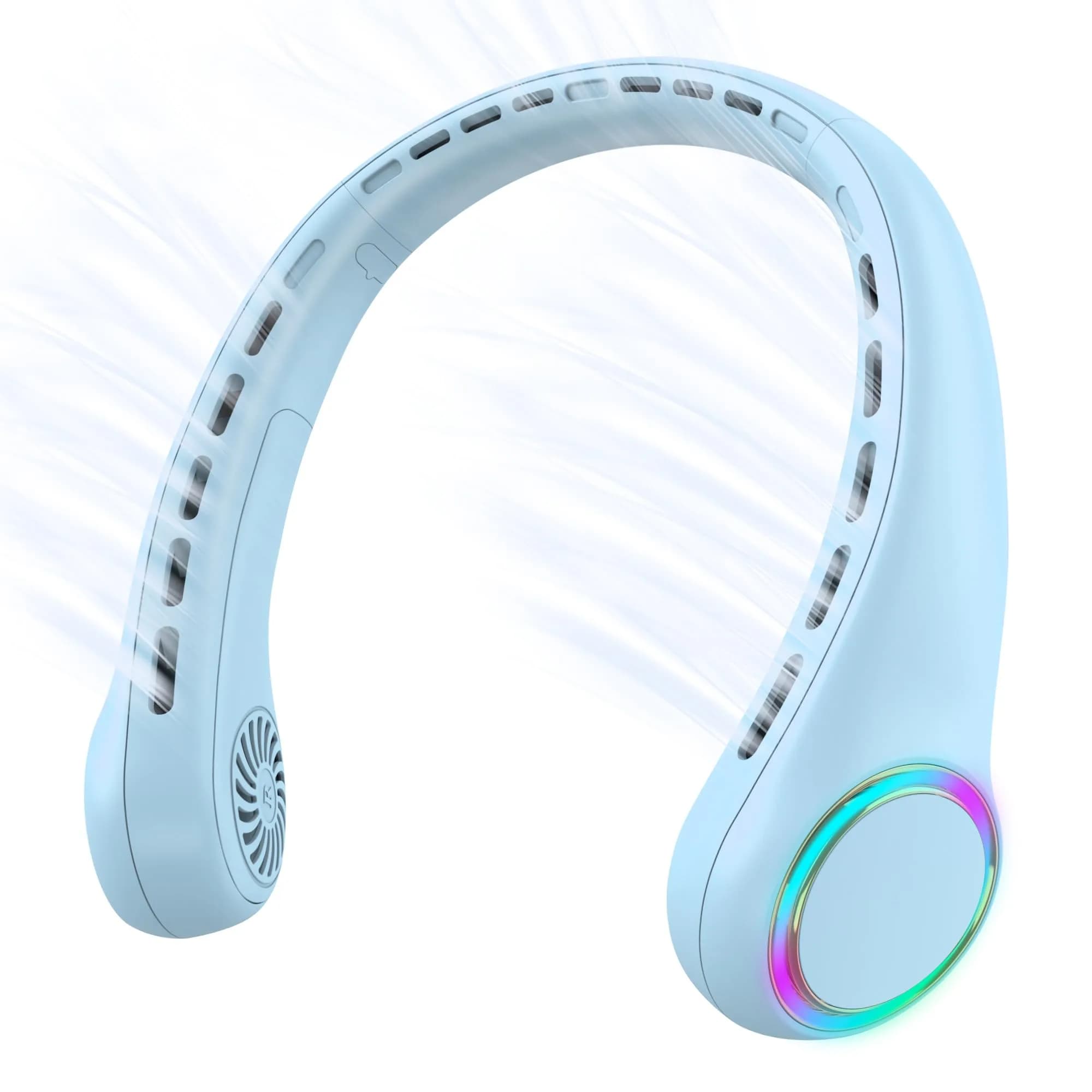 GULAKI Portable Neck Fan with 4000mAh Battery | Hands-Free Cooling for Summer