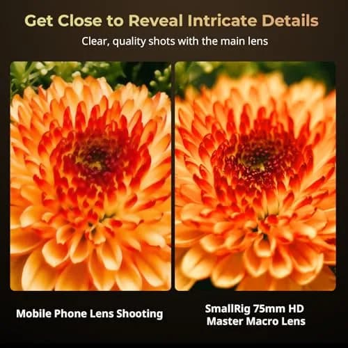 SMALLRIG 75mm HD Master Macro Lens 40mm Focal Length | Captures Intricate Details with Shallow Depth of Field thumbnail 5