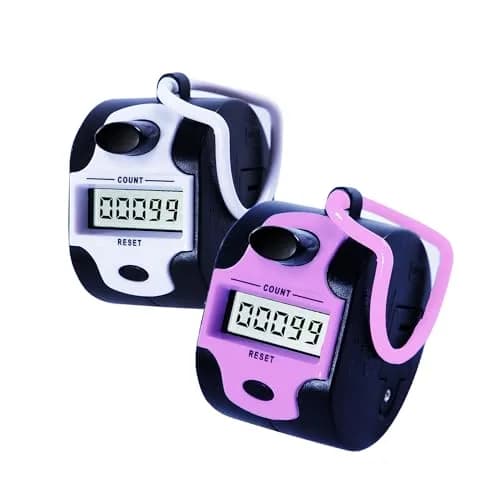 TESEAS Digital Tally Counter Clicker Handheld 2 Pack 99999 Count | Accurate Manual Lap Tracker thumbnail 1