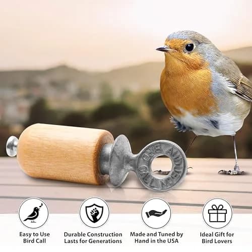 Audubon Natural Bird Call - 2.5" (6.35 cm) | Authentic USA-Sourced Bird Sound Imitator thumbnail 5