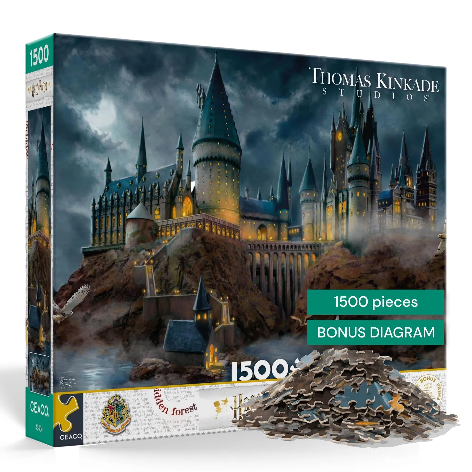 Ceaco Thomas Kinkade Harry Potter Hogwarts Castle 1500 Piece Jigsaw Puzzle 26.5 x 38.5 inches (67.3 x 97.8 cm)