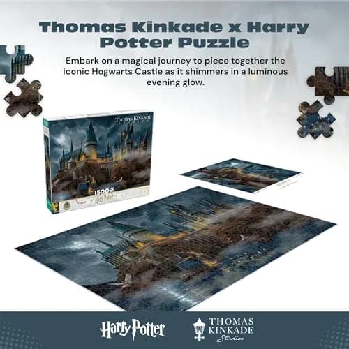 Ceaco Thomas Kinkade Harry Potter Hogwarts Castle 1500 Piece Jigsaw Puzzle 26.5 x 38.5 inches (67.3 x 97.8 cm) thumbnail 3