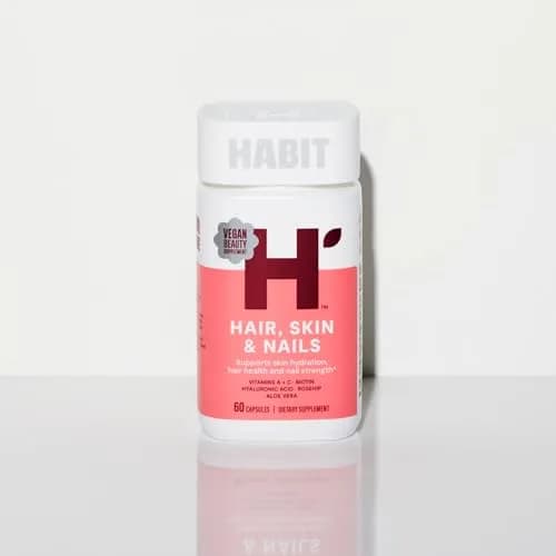 Health By Habit Hair, Skin & Nails Supplement 2 Pack (120 Capsules) Supports Hydration, Hair & Nail Strength, Biotin 2000mcg, Vegan, Non-GMO thumbnail 6