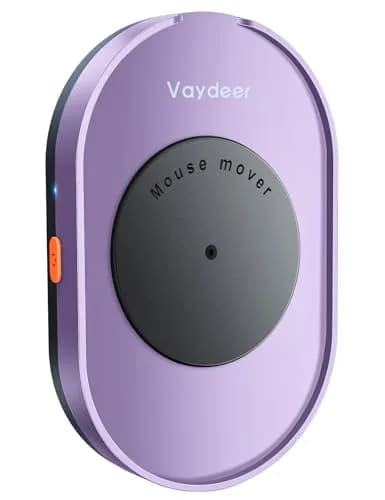Vaydeer Mouse Jiggler M3 Mouse Mover Light Purple | Undetectable USB Computer Awakening Device thumbnail 1