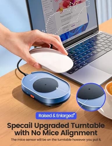 Vaydeer Undetectable Mouse Mover M3 Mouse Jiggler 140g (0.31 lb) | Keeps PC Active thumbnail 2