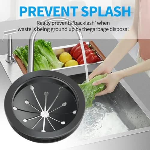 Dincerpen 2 Pcs Garbage Disposal Splash Guard 8 cm (3.15 inches) | Prevents Splashes & Reduces Noise thumbnail 3