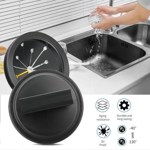 Dincerpen 3 Inch Garbage Disposal Splash Guard & Cover | Oil & Cold Resistant Rubber thumbnail 3