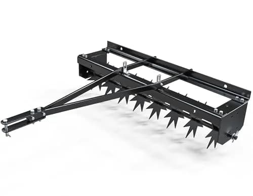 YINTATECH 48" Tow-Behind Lawn Aerator with Universal Hitch | Soil Loosening & Oxygenation Tool for Lawn Care thumbnail 1