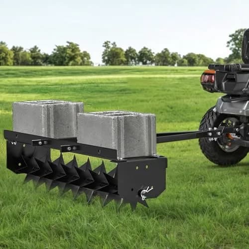 YINTATECH 48" Tow-Behind Lawn Aerator with Universal Hitch | Soil Loosening & Oxygenation Tool for Lawn Care thumbnail 3