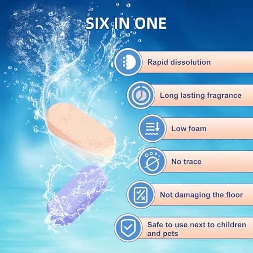 Nukisa Orange Scent Cleaning Solution Blocks for Tineco Vacuums | 10 Packs (169 oz Total) thumbnail 2
