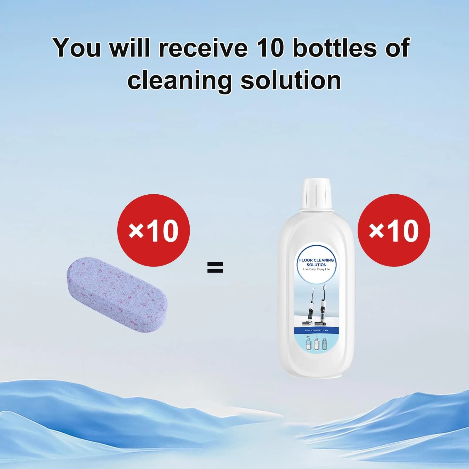 Nukisa Lavender Scent Floor Cleaner Blocks 169g (5.99 oz) | Concentrated Formula for Tineco Vacuums - view 3