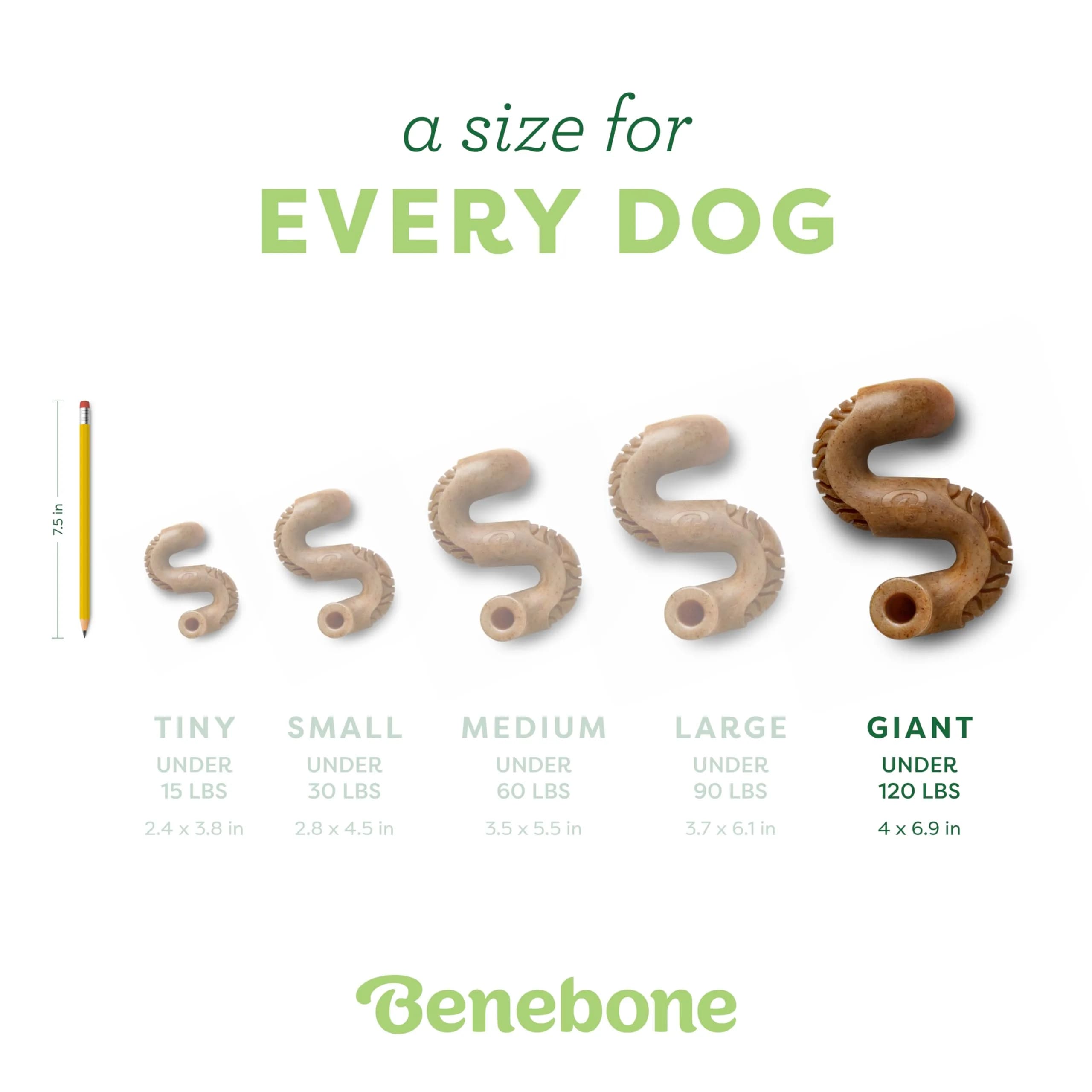 Benebone "Real Chicken" "Brown" "Giant" Bone-Shaped Dental Chew Toy for Aggressive Chewers - view 4