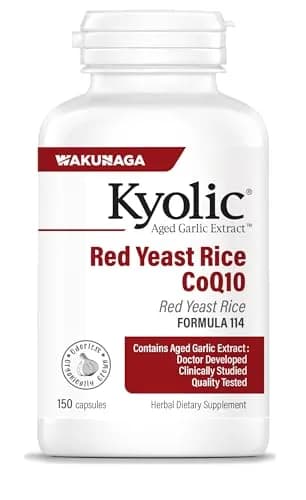 Kyolic Aged Garlic Extract Formula 114 - Red Yeast Rice & CoQ10 | Supports Heart & Energy thumbnail 1