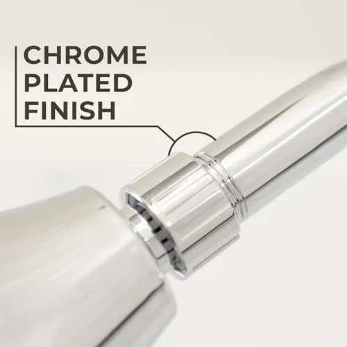 JS Jackson Supplies 10.5 Inch S-Shaped Shower Arm Extension with Flange | Chrome Finish thumbnail 4