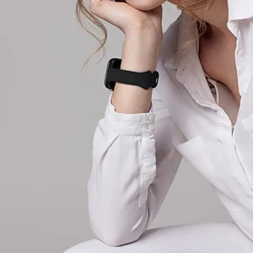 Eilesuny 6 Pack Slim Thin Silicone Watch Bands for Apple Watch 38mm-49mm | Water-Resistant & Breathable thumbnail 7