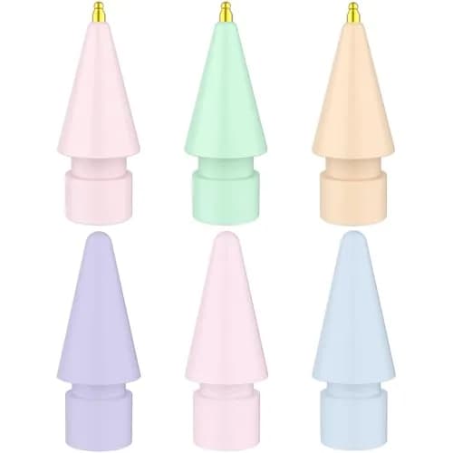 FAFALITHIC Gourd-Shaped Fine Point Replacement Tips for Apple Pencil 6-Pack | Sensitive & Smooth Writing thumbnail 1