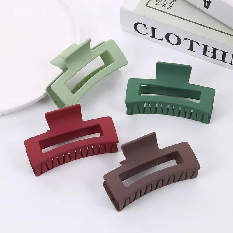 Akshetri® Big Claw Clips for Thick Hair, Pack of 5 | Non-Slip Matte Finish Hair Jaw Clips