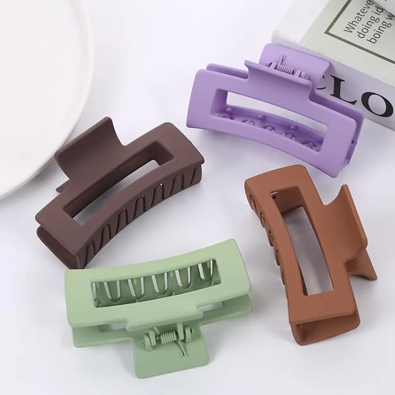 Akshetri® Big Claw Clips for Thick Hair, Pack of 5 | Non-Slip Matte Finish Hair Jaw Clips thumbnail 4