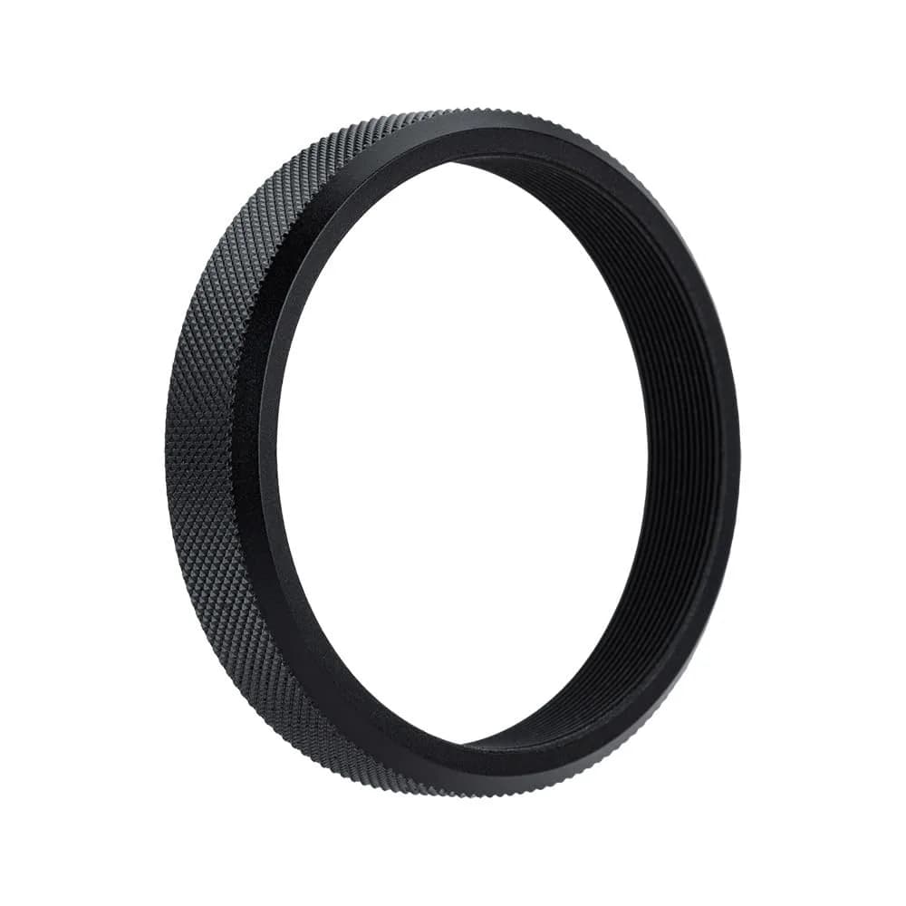 JJC Metal Lens Filter Adapter for Fuji X100VI X100V X100F X100T X100S X100 X70 Cameras | Fits 49mm Filters & Fuji FLCP-49 Lens Cap — Black