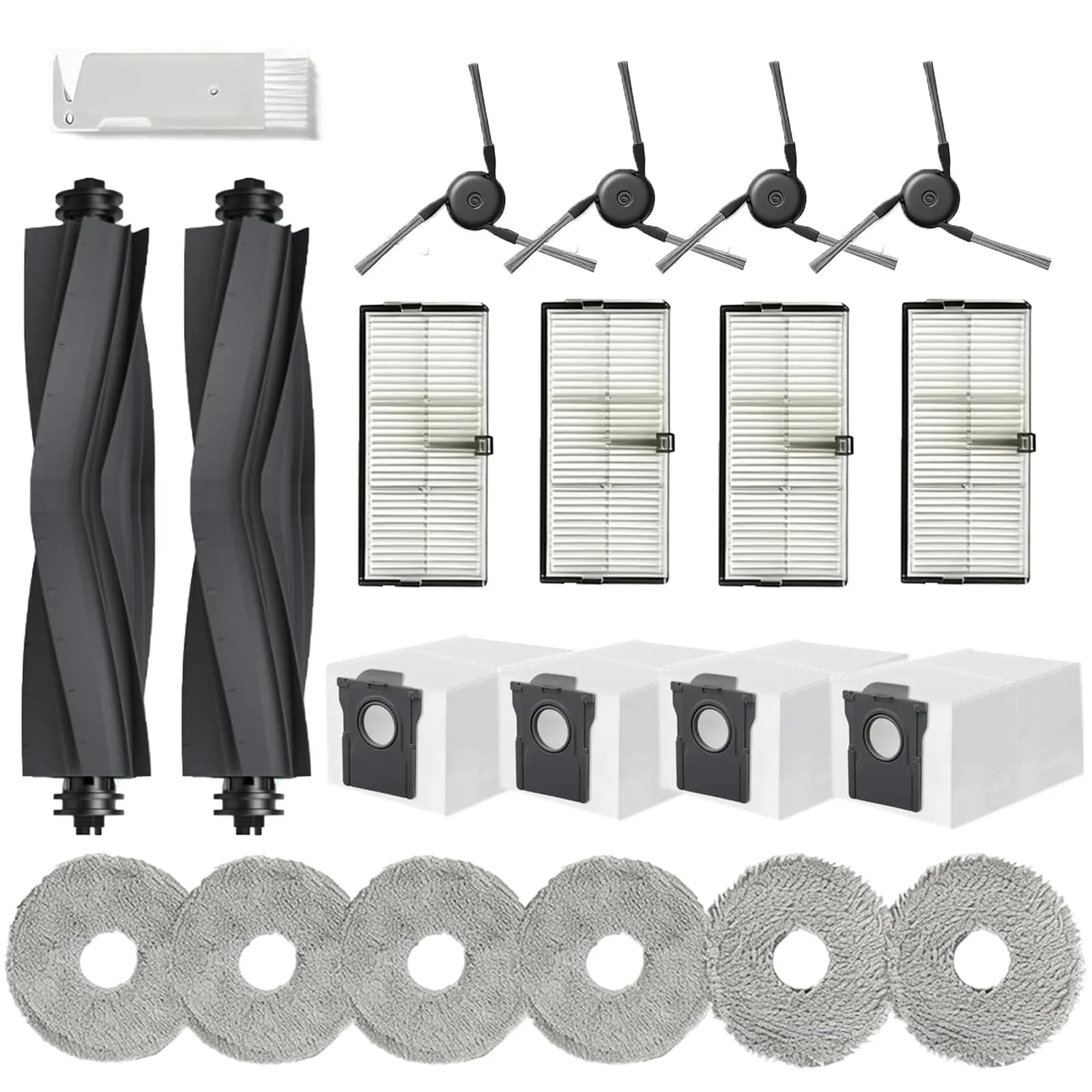 JoyBros Vacuum Cleaner Attachment Set for Dreame X40/L40 Ultra & MOVA P10/P50 Pro Ultra | 22-Piece Set with Hexagonal Side Brushes