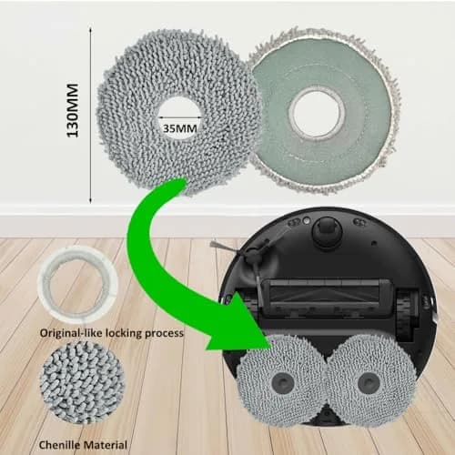 JoyBros Vacuum Cleaner Attachment Set for Dreame X40/L40 Ultra & MOVA P10/P50 Pro Ultra | 22-Piece Set with Hexagonal Side Brushes thumbnail 7