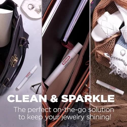 Weiman Jewelry Cleaner & Sparkle Stick - Portable On-The-Go Cleaning for Diamond Engagement Rings, Wedding Rings, Gemstones, Necklaces, Earrings, Bracelets (1-Pack) thumbnail 5