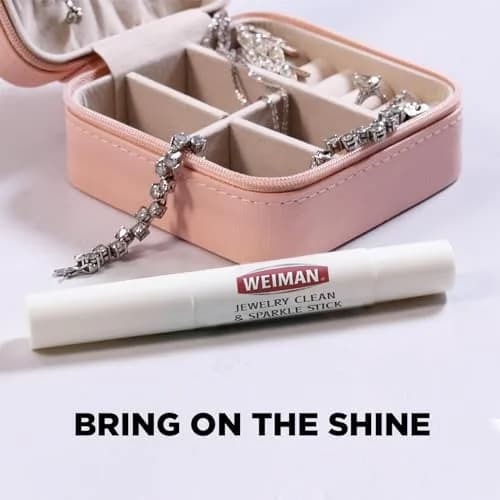 Weiman Jewelry Cleaner & Sparkle Stick - Portable On-The-Go Cleaning for Diamond Engagement Rings, Wedding Rings, Gemstones, Necklaces, Earrings, Bracelets (1-Pack) thumbnail 9