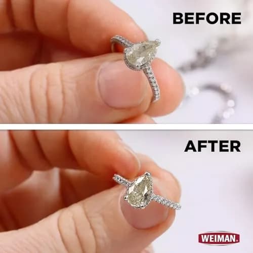 Weiman Jewelry Cleaner & Sparkle Stick - Portable On-The-Go Cleaning for Diamond Engagement Rings, Wedding Rings, Gemstones, Necklaces, Earrings, Bracelets (1-Pack) thumbnail 4